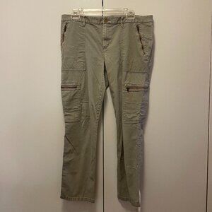 PURE DKNY Y2K zipper Jeans cargo‎ style size 10